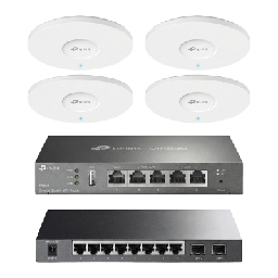 [KIT-M2-OMADA] Kit de Iniciación en redes OMADA / 1 Router / 1 Switch TL-SG2210P / 4 Punto de Acceso EAP613 | KIT-M2-OMADA