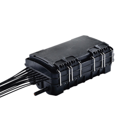 [FDP-420E-16] Caja de Distribución de Fibra Óptica para 24 Empalmes, con 16 acopladores SC/APC simplex, Exterior IP65, Color Negro | FDP-420E-16