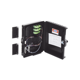 [LP-FAT08] Cierre de Empalme para 24 Fusiones de Fibra Óptica, Interior/Exterior, con 8 Acopladores SC/APC y Splitter 1x8 SC/APC Incluido, IP65 | LP-FAT08