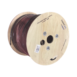 [IC-FIG8A1-1C/2KM] Carrete de 2 Kilómetros (6561.68 Pies) de Fibra Óptica Aérea Mini Figura 8 G.657A1 Tipo Drop, Monomodo de 1 Hilo (Unifibra), Color Negro, Span 80 | IC-FIG8A1-1C/2KM