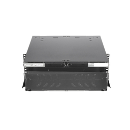 [FCE4U] Panel de Distribución de Fibra Óptica, Acepta 12 Placas FAP o FMP, Bandeja Deslizable e Inclinable Hacia Abajo, Hasta 288 Fibras, Color Negro, 4UR | FCE4U