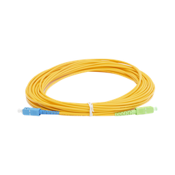 [LPSM3SCUSCAS15] Jumper de Fibra Óptica Monomodo SC/UPC - SC/APC Simplex, Color Amarillo, 15 Metros (49.21 Pies) | LPSM3SCUSCAS15