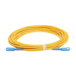 [LPSM3SCUSCUS15] Jumper de Fibra Óptica Monomodo SC/UPC - SC/UPC Simplex, Color Amarillo, 15 Metros (49.21 Pies) | LPSM3SCUSCUS15
