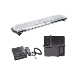 [12TR48KIT130C] Kit de Sirena Vehicular H2 Covert, Bocina ultradelgada y Torreta 48" Serie 12 con 130 LED, dual color rojo/azul/claro/ambar, ideal para equipar unidades de policia | 12TR48KIT130C