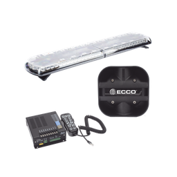 [12TR48KIT130] Kit de Sirena Vehicular H2 Covert, Bocina de uso rudo y Torreta 48" Serie 12 con 130 LED, dual color rojo/azul/claro/ambar, ideal para equipar unidades de policia | 12TR48KIT130