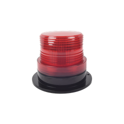 [X126-R] Burbuja Brillante de Larga Vida Útil, con 8 LEDs Color Rojo, Domo Rojo, 12Vcd | X126-R