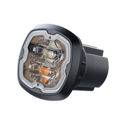 [SPF16RB] Estrobo Oculto, 6 LED, rojo/azul, SAE Clase I, Empotrable, lente transparente | SPF16RB