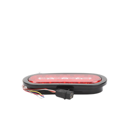 [ED3060AW] Plafón Ovalado de 7.5" Para Camiones de Transporte, 18 LED Ultra Brillantes, Color Rojo/Claro/Ambar | ED3060AW