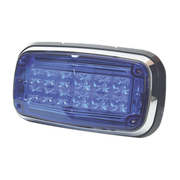 [XT1885B] Luz de advertencia 8 X 4", Color Azul, IP67, SAE, Ideal para Ambulancias | XT1885B