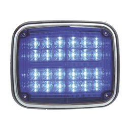[XT1895B] Luz de advertencia de 8 X 6", Color Azul, SAE,  IP67, Ideal para Ambulancias | XT1895B
