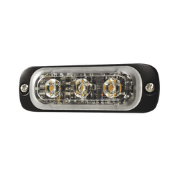 [SP3A] Luz Auxiliar de 3 LED, Ambar, SAE, 12-24 Vcd, Lente transparente | SP3A