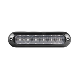 [XLT1835R] Luz Auxiliar Ultra Brillante  IP67 de 6 LEDs, Color Rojo, con mica transparente y bisel negro | XLT1835R
